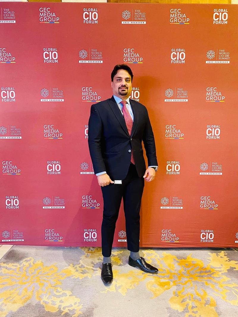 Ahmed Ali Larik at the World CIO 200 Summit